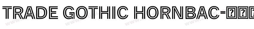 Trade Gothic Hornbac字体转换 Trade Gothic Hornbac字体转换